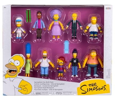 Lot de Figurines 6,5 cm Les Simpson Ville de Springfield