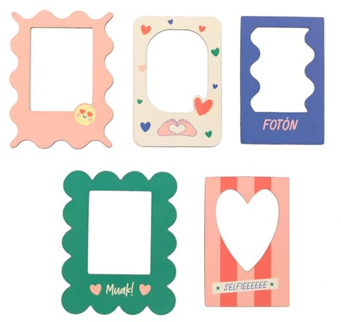 Mr. Wonderful - Marcos de fotos imantados para dos enamorados - Marcos de fotos magnéticos - Incluye 5 marcos de fotos