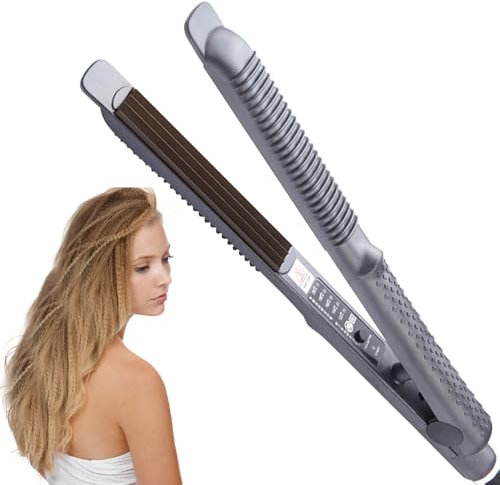 AVCXEC Hair Crimper, Hair Crimpers for Women, Crimpers Ha-ir with 4 Heat Setting, Rapid Heating Volumizing Hai r Iron, for Fluffy Hairstyle, Corn, Perm, Waves