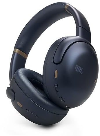 JBL Tour One M3, kabellose Over-Ear Bluetooth Kopfhörer, True Adaptive Noise-Cancelling, 70 Stunden Spielzeit, komfortablel, Spatial 360 Sound mit Kopfhörer-Tracking, USB-C kompatibel, Blau