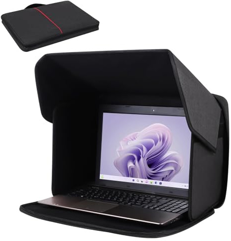 Solskydd for 12-16 tums laptop, multifunktionell laptopväska, laptopskydd for utomhusarbete, vikbart och bärbart solskydd for datorer, bländskydd(12-14)