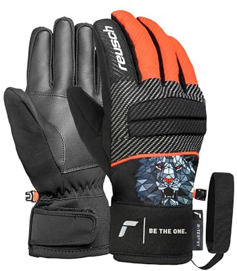 Reusch Warrior R-TEX XT Skihandschuhe für Kinder & Jugendliche – Warme, wasserdichte Winterhandschuhe mit Knöchelschutz, Fingerpolsterung & Handgelenkschlaufe – Weich, robust & atmungsaktiv