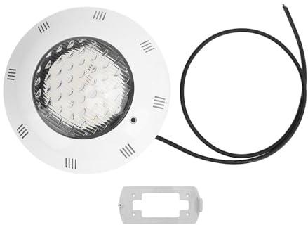 LED -poolbelysning, nedsänkbar undervattensbelysning hög ljusstyrka energibesparande hållbart ABS -material för simbassänger landskap (Varm vit 12w)