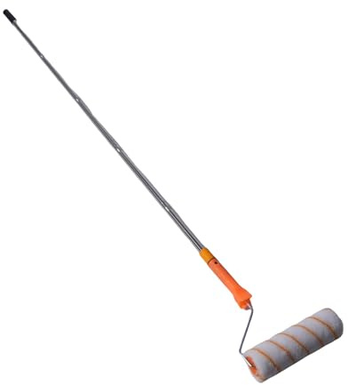 Yechiry Kit Rullo per Verniciatura, Rullo per Soffitti con Asta Estensibile in Acciaio Inossidabile da 1,2 M, Articoli per La Ristrutturazione Della Casa, per Armadi, Pareti