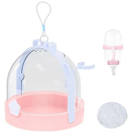laxreheye Caja de transporte para animales pequeños – Chinchilla Transportín para animales pequeños, accesorios para mascotas, bolsa de transporte con botella para jerbo, pájaro, chinchilla, erizo