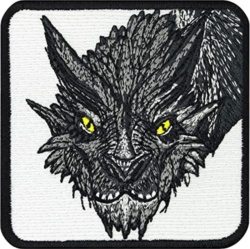 Toppa ricamata ferro o cucitura cavaliere crociato | applicazione per cucire/stirare patch templari | Deus Vult emblema knights templar | immagine termoadesiva medievale tessuti | 80x80mm
