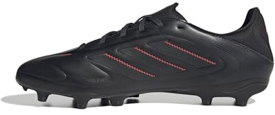 adidas Unisex - Vuxen COPA PURE III LEAGUE FG/MG Football boots, Core Black/Carbon/Lucid Red, 43 1/3 EU