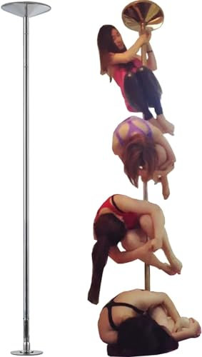 Palo Pole Dance Professionale Palo da Pole Dance Asta spogliarellista da 45 mm per la palestra dell'appartamento della camera da letto della casa, Portatile rimovibile, Allenamento di pole dance, Cari