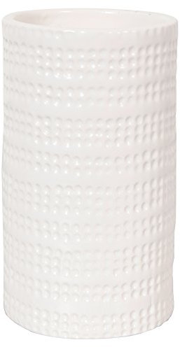 Spirella - Gobelet en céramique élégant pour Salle de Bain, Design Moderne et épuré, Parfait pour Un Usage Quotidien, idéal pour compléter Votre décoration, Taille 10 cm, Couleur Blanc