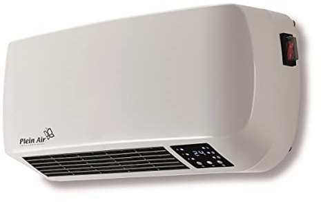 Plein Air - Chauffage Soufflant Electrique 2000W Céramique Mural / A poser avec Télécommande & Thermostat Salle de Bain Chambre