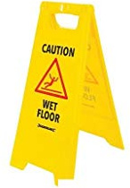 Silverline 'A' Frame Caution Wet Floor Sign 295 x 610mm English (883504)