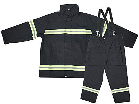 Dioche - Flammhemmende Kleidung, Feuerfeste Hitzebeständige Schutzbekleidung für Schweißer, Feuerwehr oder raue Umgebungen (XL, Neongelb/Grün, Dunkelblau, Schwarz)