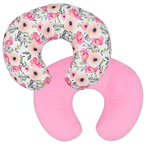 Federa per cuscino da allattamento, elasticizzata, per mamme che allattano, design su entrambi i lati (fiore)