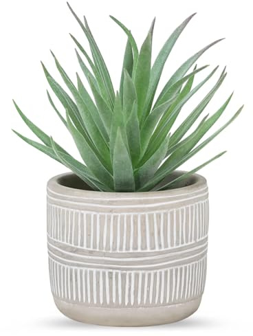 Der Rose Fake Succulents Plants Artificial Succulents in Pots for Room Home Bathroom Bedroom Office Boho Decor