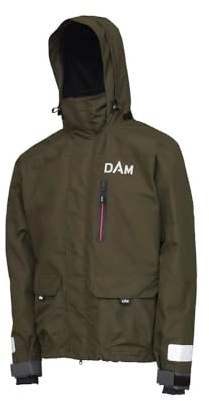 DAM Chaqueta Manitoba XT, Ropa de pesca, Chaqueta de pesca, Unisex, Verde, Doble Extra Grande
