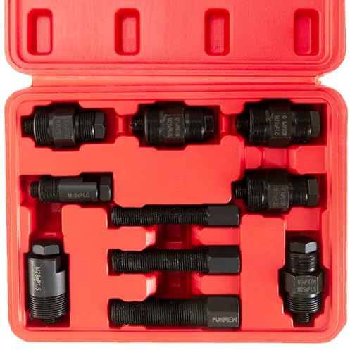 Punmew Motorcycle Flywheel Puller Set 10pcs Universal Flywheel Turning Tool for Motorcycles Scooters ATVs Small Engine Compatible with Yamaha Kawasaki Ducati & More