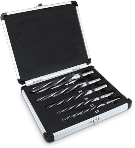 Reamer Drill Bit for Metal,5 PCS Bridge Construction Reamer Drill Bit