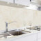 danario Küchenrückwand selbstklebend - Matt - Spritzschutz Küche - versteifte PET Folie - 0,37 mm - Marmor beige - 80cm x 400cm