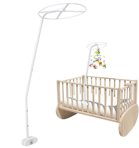 Himmelstange, Himmelhalter Schleierhalter für Babybett Kinderbett Stubenwagen, Betthimmel Babybett, Betthimmel Stange Verstellbares Babybett Wiege Himmelhalter für Moskitonetz-Zubehör