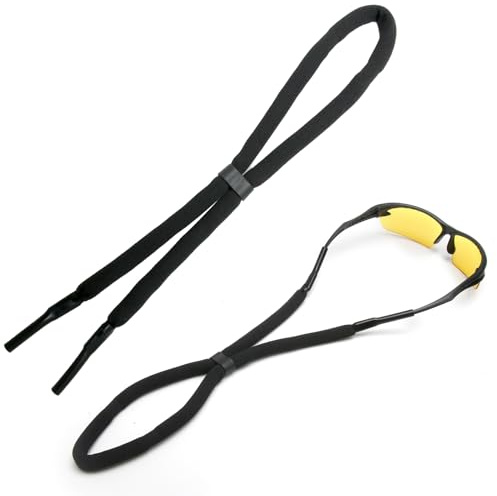 2 Stycken Glasögonband, Sportglasögonband Flytande, Glasögonsnöre, Snodd för Glasögon, Flytande Vattensport, Glasögonskydd för Segling och Surfing