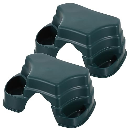 Sosoport 2stücke Versteck-höhle Für Reptilien Mit Futter Und Wassernapf Kunststoff Langlebig Für Schildkröten Eidechsen Und Schlangen Dekorative Plattform Für Terrarien