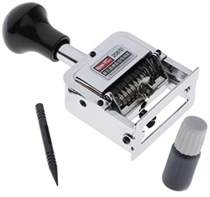 Code - 8 Digit Automatic Numbering Machine - Metal Date Stamp -208