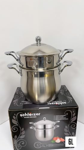 Generisch Couscous Topf Couscoussiere Kuskus Dampfgarer Kochtopf Induktion 6 Liter