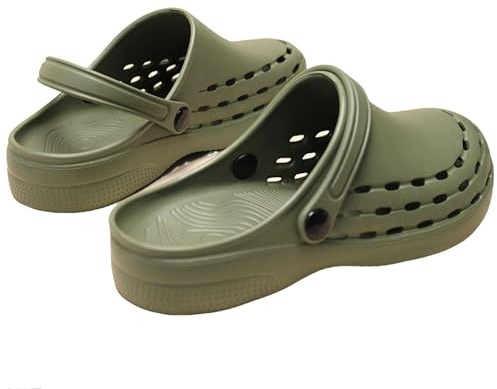 Scarpe Mediche per Infermiere Chirurghi Suola Antiscivolo 3cm con Ammortizzazione, Punta Rinforzata Antiurto, Clogs Professionali per Sala Operatoria Ospedale e Uso Quotidiano (Donna/Uomo)(A,EU41-42)