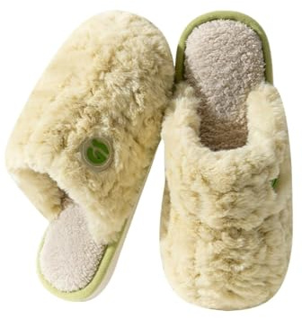 Pantoffeln Damen Plüsch - Hausschlappen Damen Flauschig Filzpantoffeln Baumwolle Latschen Mit Filz Outdoorschuhe Freizeit Bettschuhe Winter Winterpantoffeln Plüsch Fussbettpantoffel