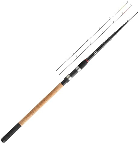 DAIWA Black Widow Mangeoire télescopique Longueur 3,60 m Poids de lancement : 119,9 g