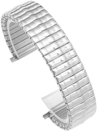 16-22mm Herr Dam Armband Elastisk Stretch Metallrem Rostfritt Stål Universal Ersättningsarmband