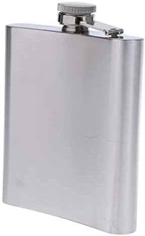 Flask for Liquor - 18oz (500ml) Leak Proof Stainless Steel Pocket Hip Flask for Drinking,Alcohol, Whiskey | Best Gift for Men - Silver
