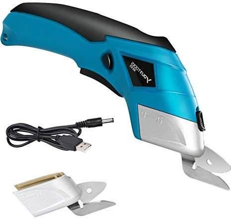 Ciseaux électriques Energy avec Batterie Intégrée, Cutter électrique avec Multi-cutter au Lithium 4 V pour L'élagage du Cuir en Carton de Jardinage