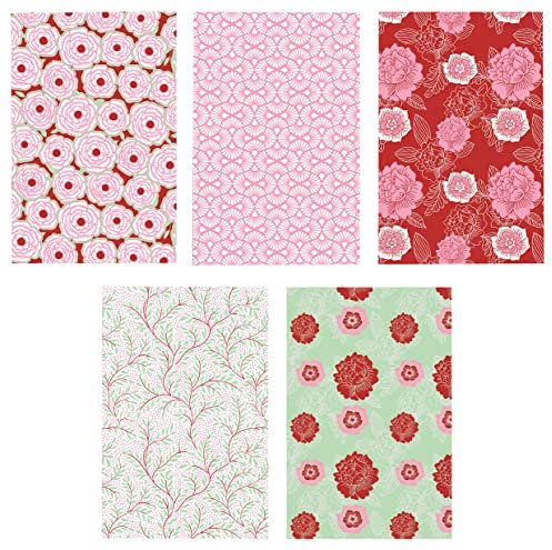 Clairefontaine 211419AMZC - Packung mit 12 Rollen Geschenkpapier Excellia 2 m x 70 cm, 80g, 1 Pack, Emily, Motive sortiert