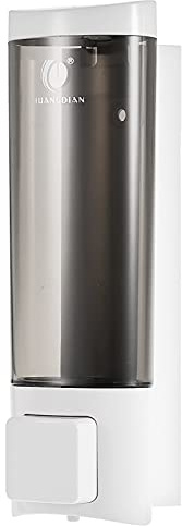 Ailgely 200 ml väggmonterad tvåldispenser, manuell tvåldispenser med skumtejp, schampodispenser, flytande tvåldispenser för badrum