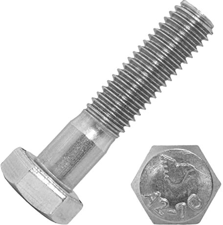 Techtanium® Sechskantschrauben mit Schaft M16 x 60 mm aus Edelstahl A2 (20 Stück) | Schaftschrauben | Maschinenschrauben | DIN 931