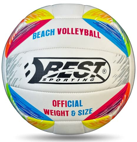 BEST SPORTING Volleyball Winner in Größe 5 I Outdoor & Indoor Beachvolleyball aus Kunstleder I hochwertiger Beach Volleyball mit perfektem Grip I formbeständiger & weicher Ball
