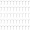WOPPLXY Lot de 100 Crochet pour Panneaux Perforés, 50 Pièces 5cm + 50 Pièces 10cm Crochet Rayonnage, Crochets Panneau Perforé en Mural pour les Garages, Ateliers, Remises à Outils