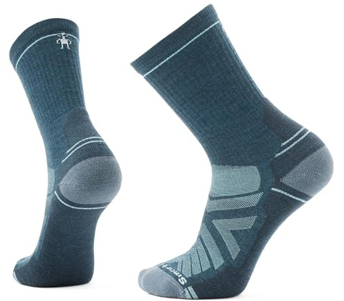Smartwool Mens Hike Light Cushion Crew Socks, TWILIGHT BLUE-PEWTER BLUE, XL UK