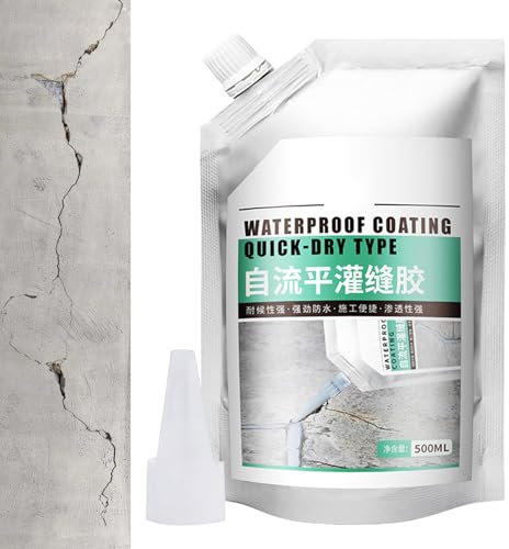 Sellador De Reparación De La Entrada - Tubo De Concreto, Pasta De Grietas | Relleno Impermeable Flexible Para Huecos De Pared, Compuesto De Fijación De Superficie De Cemento, Solución De Unión De Unió