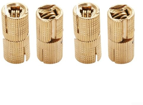 Lot de 4 charnières cylindriques pour boîtes à bijoux, charnières cachées avec mécanisme d'ouverture et de fermeture fluides, charnières invisibles pour conteneurs de rangement et projets d'artisanat