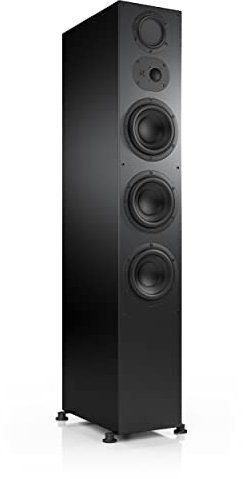 Nubert nuLine 334 | Schwarzer Standlautsprecher | 1 Stück Standbox | Lautsprecher für Musikgenuss | Heimkino & HiFi Qualität auf hohem Niveau | Passive Standbox mit 3 Wege Technik