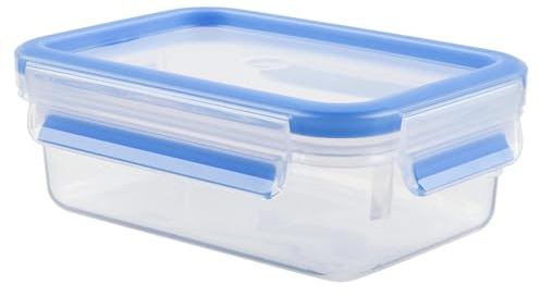 Tefal K3021812 - Masterseal Fresh - Boîte plastique de conservation alimentaire rectangulaire - 0.8 L - Bleu