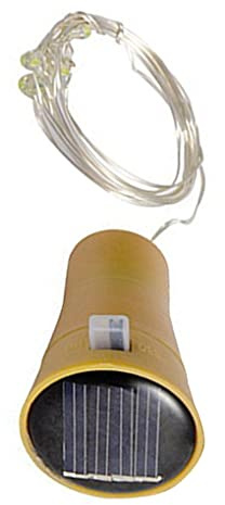 rongweiwang Tappo per Bottiglia di Stringa Luminosa LED Impermeabile String Light Solar Power Decorazione della Lampada a Catena della Lampada, Luce Colorata, 20LED
