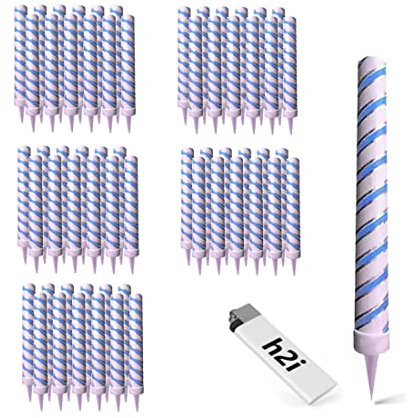 6-120 Stück h2i Eissterne Traumsterne Sprühkerzen Eisfontänen in Silber- Rot oder Silber Blau - Kat F1 (2) 60 x Silber Blau)