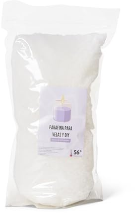 Cera de Parafina natural para hacer Velas aromáticas en bolsa de 3Kg, manualidades DIY, kit para hacer velas, parafina para velas con forma de perlas de color blanco