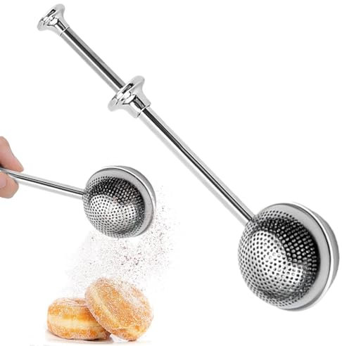 2 Sugar Shaker Duster Wand,Powdered Sugar Wand Sifter - Portable Powdered Sugar Shaker Duster Sifter for Powdered Sugar, Flour