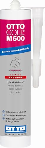 OTTO-COLL M500 310 ml Schwarz Extrem wasserbeständiger Premium-Hybrid-Klebstoff