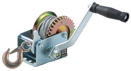 KATSU Tools Cabrestante Manual 600lbs 270kg con Cable de Acero de 10m, para Remolques de Coche, Barco, Camión y Recuperación de Emergencias para SUV ATV UTV 325930