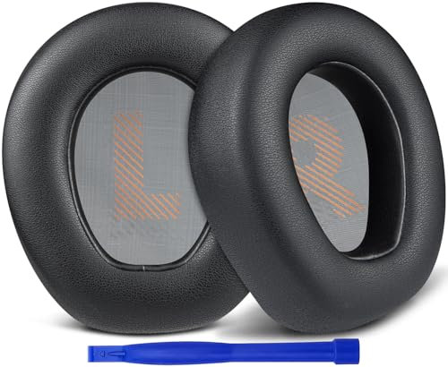 SOULWIT Mousse Coussin Coussinets pour JBL Quantum One Circum-aural Casque, Coussinets en Cuir Protéiné Souple et Mousse à Mémoire de Forme à Haute Densité pour l'isolation du Bruit